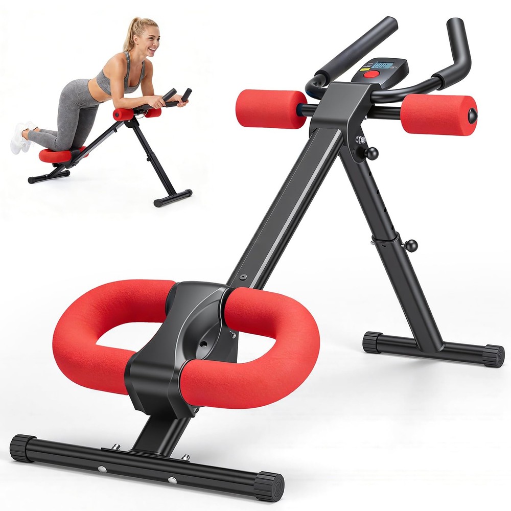 Adjustable Ab Machine for Stomach Workout, Core Workout Equipment for Home Gy...