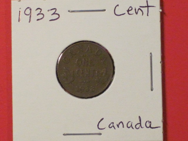 1933 Small Cent - Canada - KM# 28 - Very nice