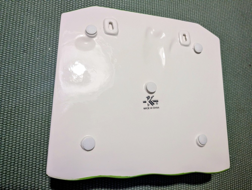 KMC Frog Hand Painted Fine Ceramicware Key & Mail Holder