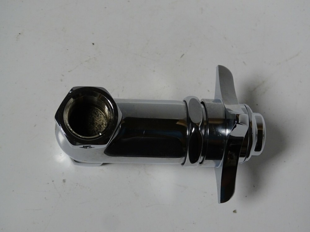 Central Brass Self-Close Straight Stop 1/2" Thread, 0331-1/2