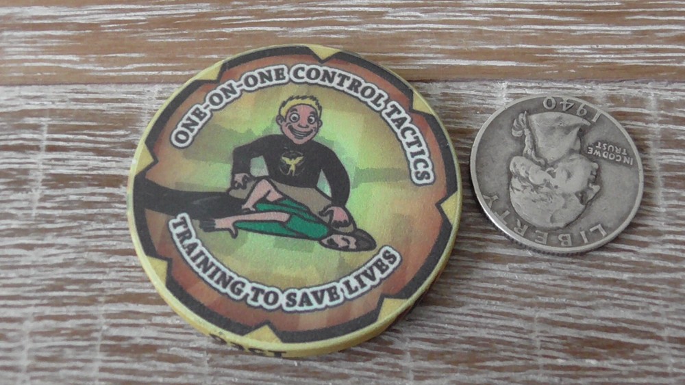 One On One Control Tactics Ceramic Challenge Coin #A87