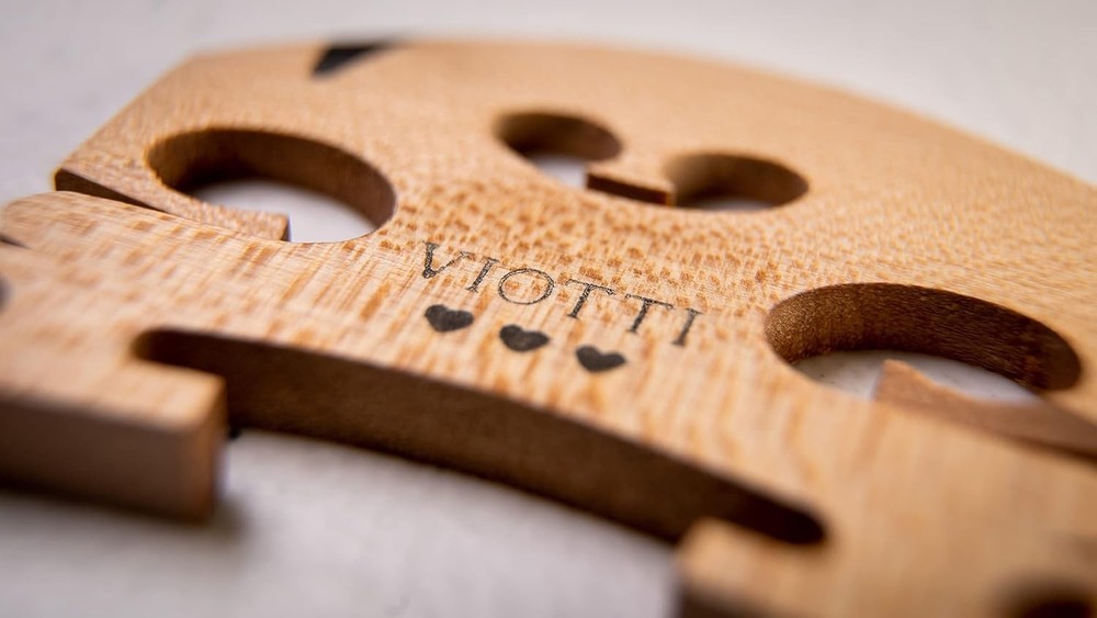 Pre-Cut 4/4 Violin Bridge: Solid Maple & Ebony for Enhanced Sound & Aesthetics