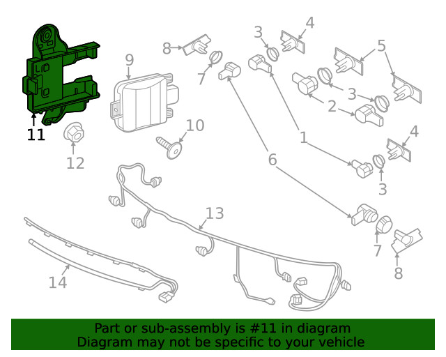 Genuine Volkswagen Mount Bracket 3CC-907-456