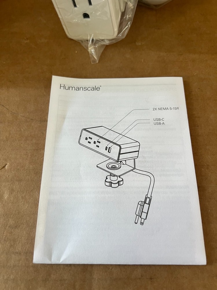 Humanscale NeatHub NEATHUB-W Neat Hub White New