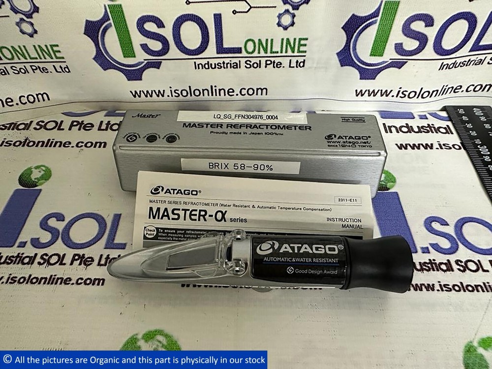 ATAGO Master-3α Series Refractometer BRIX 58-90% Automatic & Water Resistant