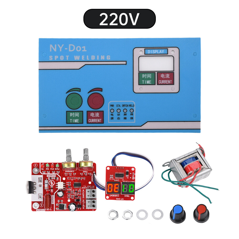 NY-D01 Single Pulse Spot Welding Machine Time and Current Control Board 40A/100A