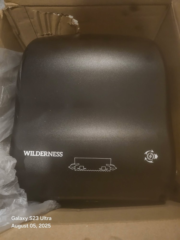 Mechanical Paper Towel Dispenser Wilderness Turn Knob/ Pull Down Black
