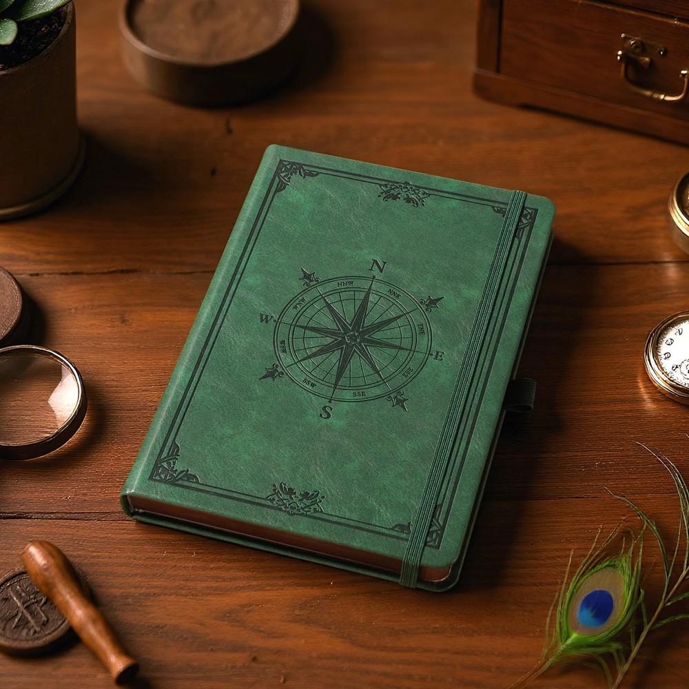 AHGXG Thick Journal Dotted Notebook for Men - 320 Numbered Pages A5 Notebook ...