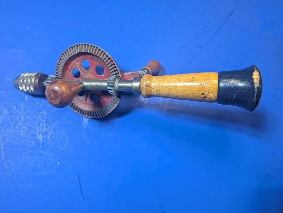 Vintage Hand Drill & Stanley Bits USA Made