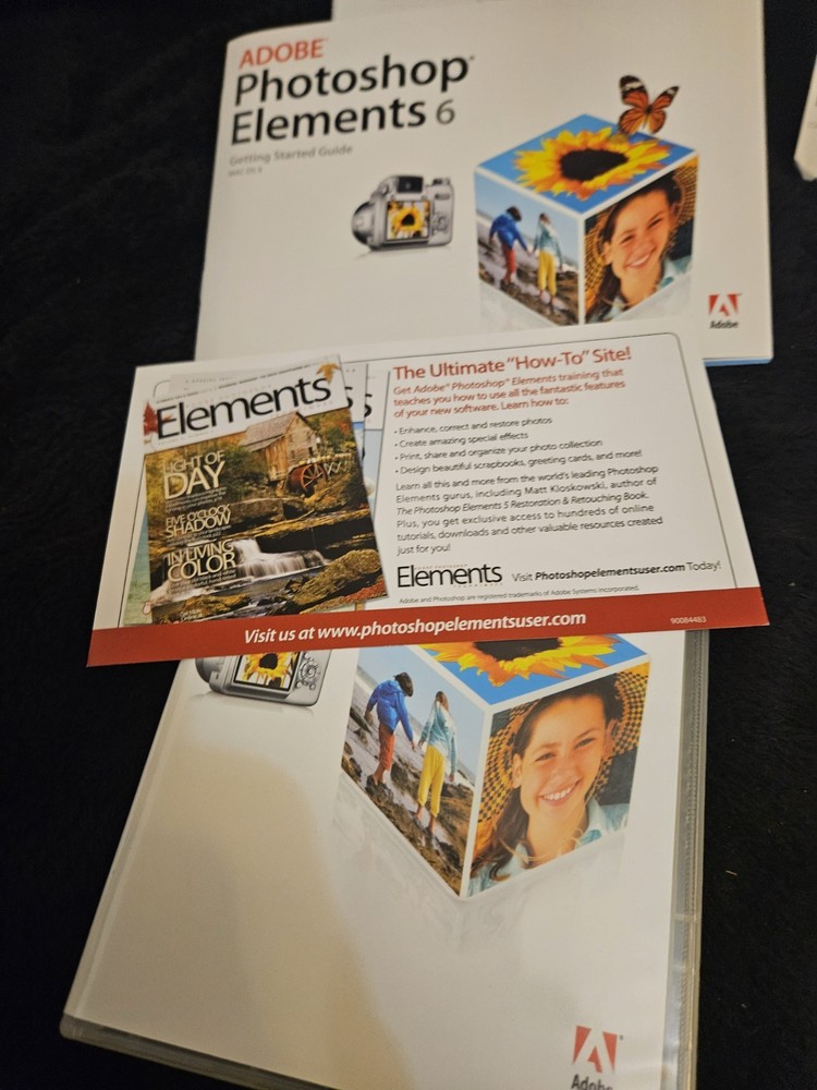 Adobe Photoshop Elements 6 for Macintosh Mini Box CIB Excellent Condition