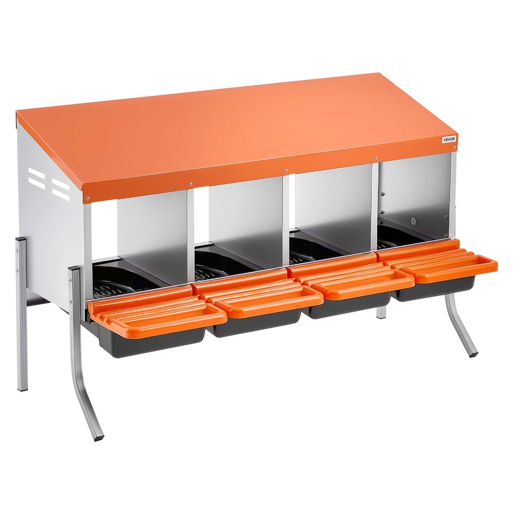 VEVOR Chicken Nesting Boxes Chicken Laying Boxes 4 Compartments for Laying Eggs