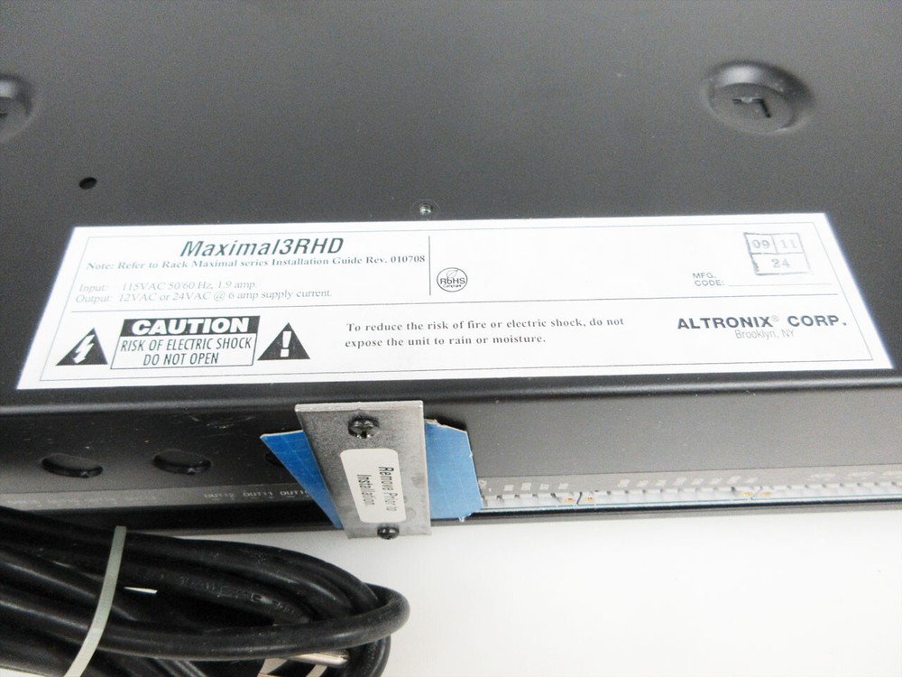 ALTRONIX MAXIMAL3RHD RACK MOUNT ACCESS POWER CONTROLLER
