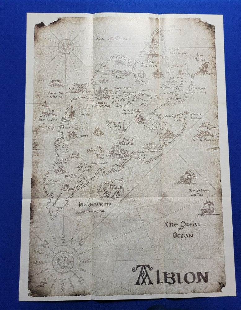 Games Workshop Alblon Map 30" x 21" - 2-Sided