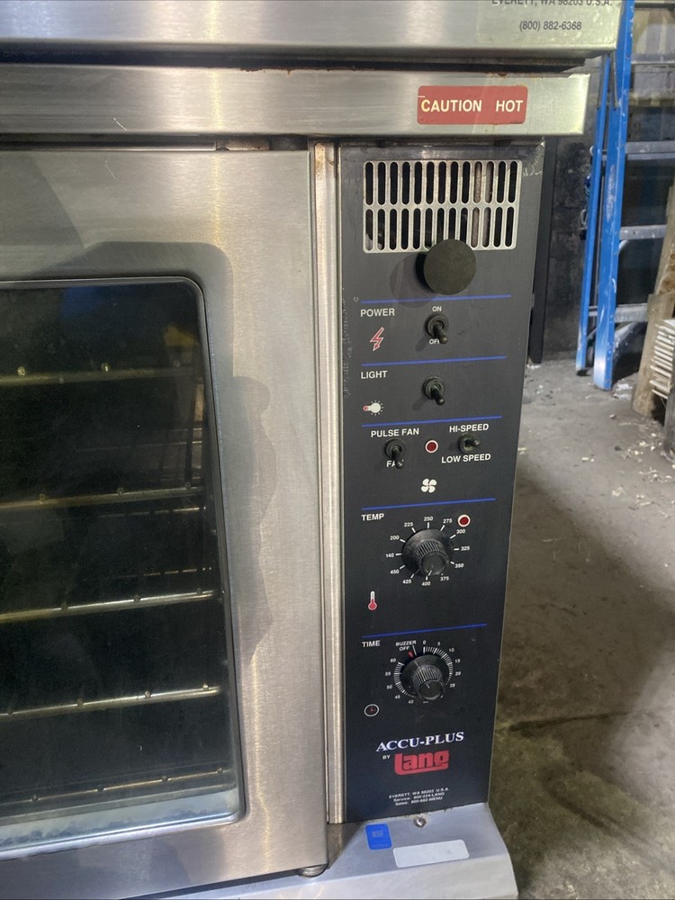 Pre-Owned Lang Electric Double Stack Convection Oven Model ECCO-APXD TESTED