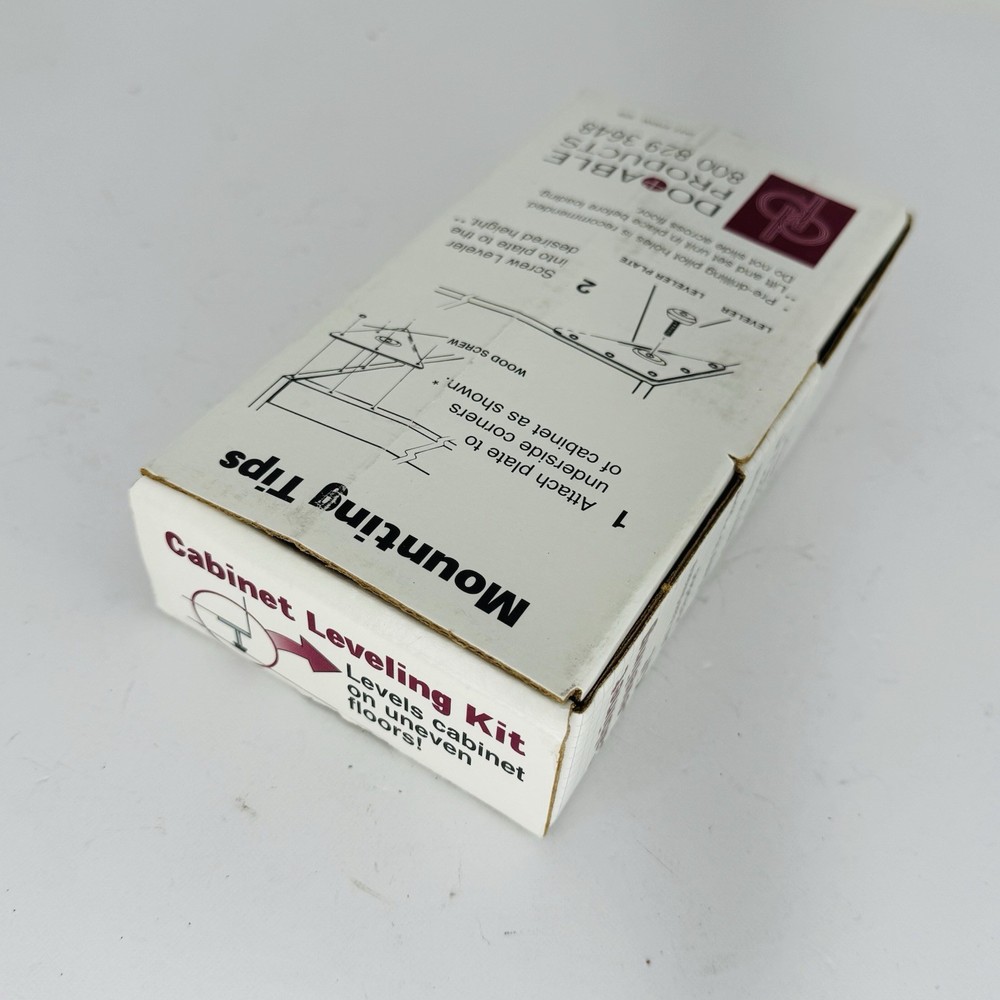 Cabinet Leveling Kit Large Cabinets Includes 4 Triangular Plates 2” Adjustment