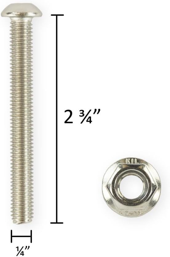 HYDROTOOLS Pool Ladder Step & Hardware Replacement – One Size Bolt Repair Kit...
