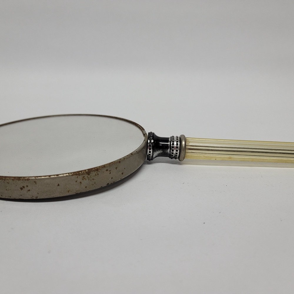 2 Sided Vanity Mirror Vintage Magnifying Handheld Mirror with Handle Double
