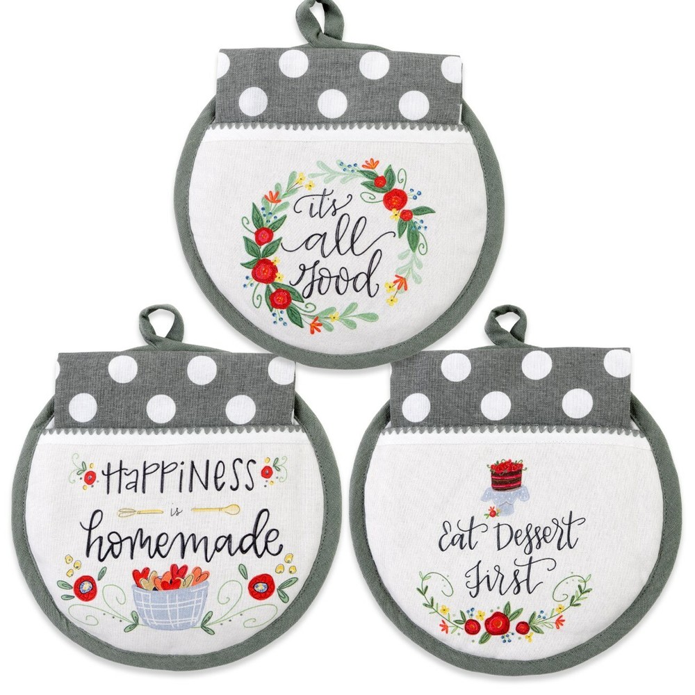 Brownlow Sentiment Potholder & Tea Towel Sets ~~ Individually Sold ~~