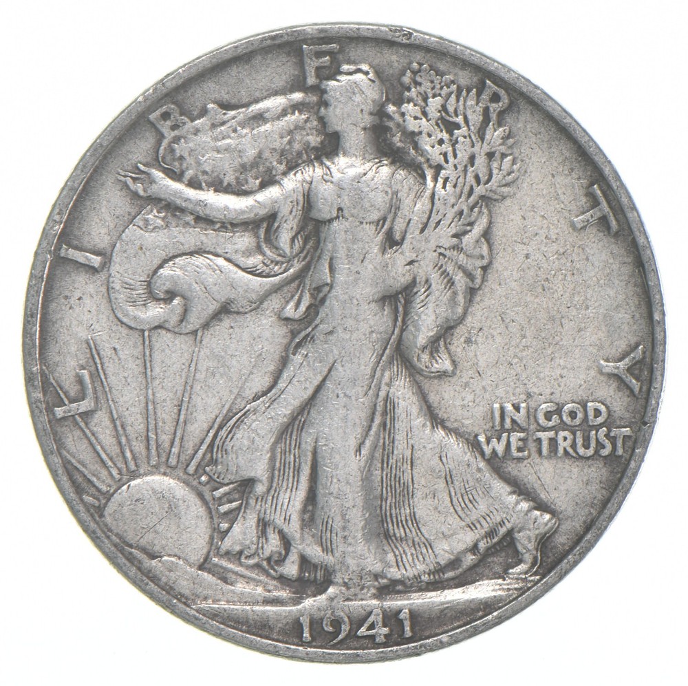 1941-S XF Walking Liberty Half Dollar
