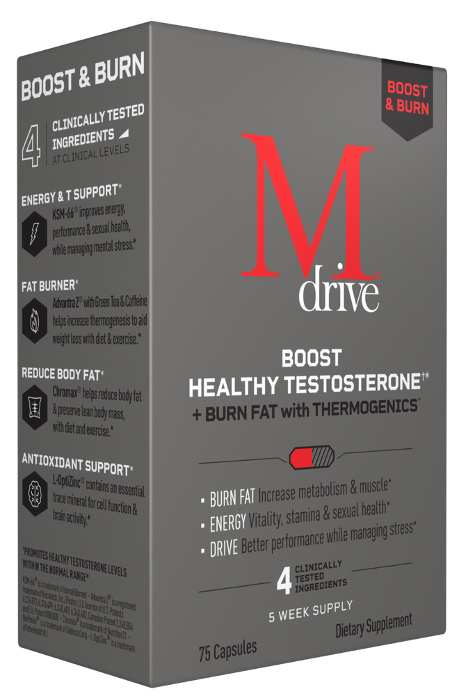 MDRIVE BOOST AND BURN Fat Thermogenics Testosterone Nugenix Thermo TryMdrive