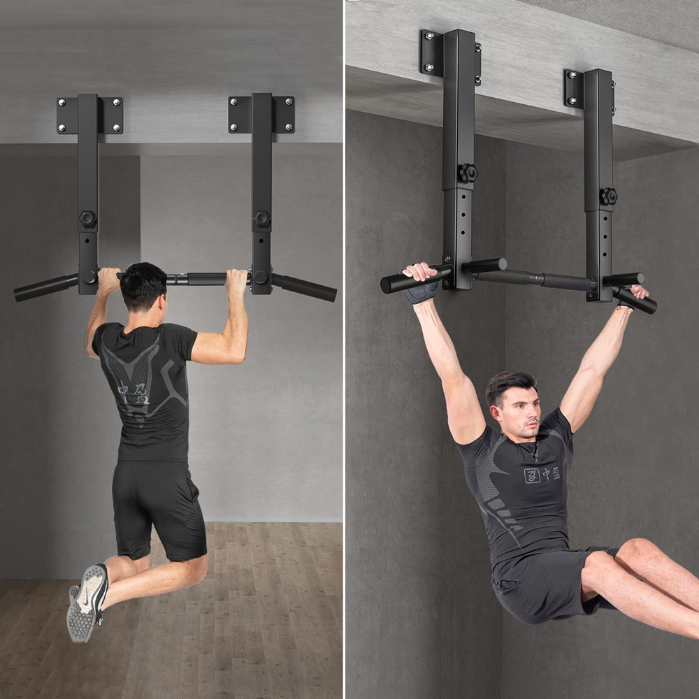 Wall Mount Pull up Bar, Joist Beam Rafter Mount Pull-Up Bar, Ceiling Mounted Chi