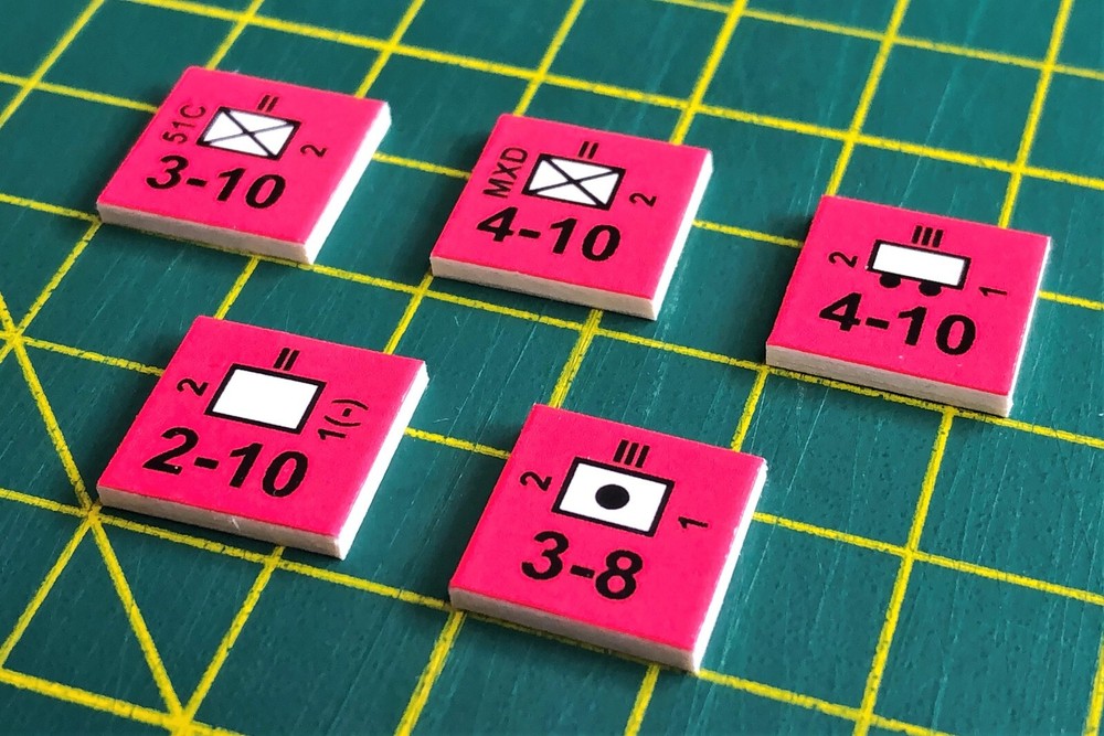 Guadalcanal variant, Avalon Hill, 40 counters + Rules + Quick reference