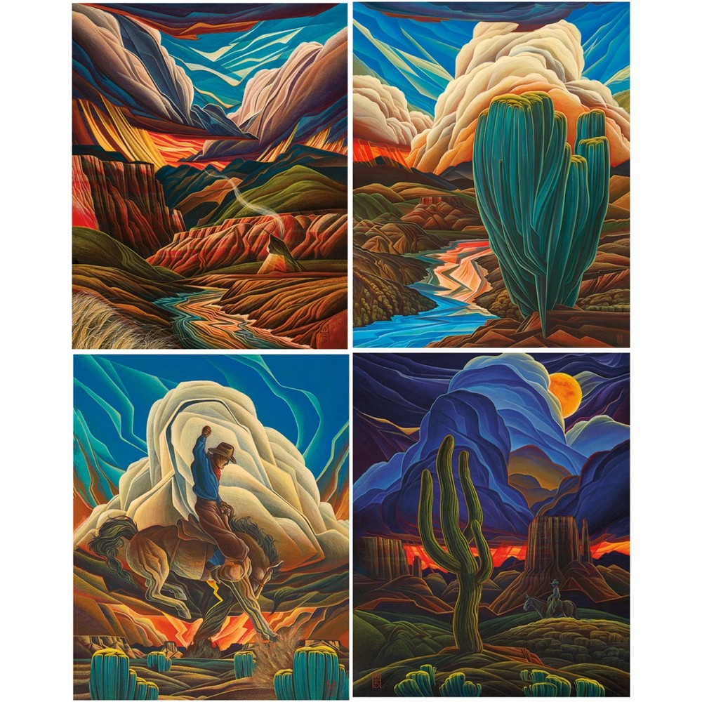 Western Reflections 35 1/2in x 43 1/2in Maelstrom Panel