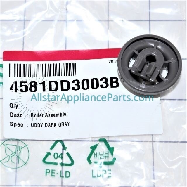LG Dishwasher Dishrack Roller 4581DD3003C
