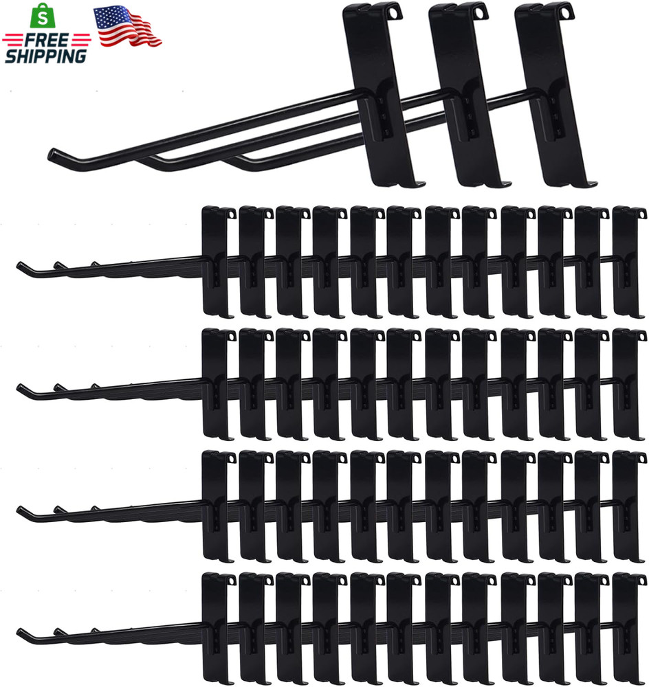 Gridwall Hooks 6 Inch,50Pc Display Hooks for Grid Wall Heavy Duty Gridwall Hook