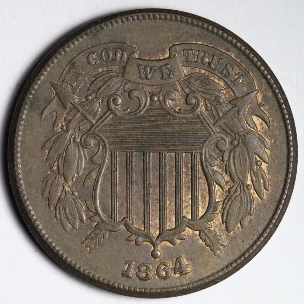 1864/1864 Two Cent Piece BU *UNCIRCULATED* MS E171 JICIJ