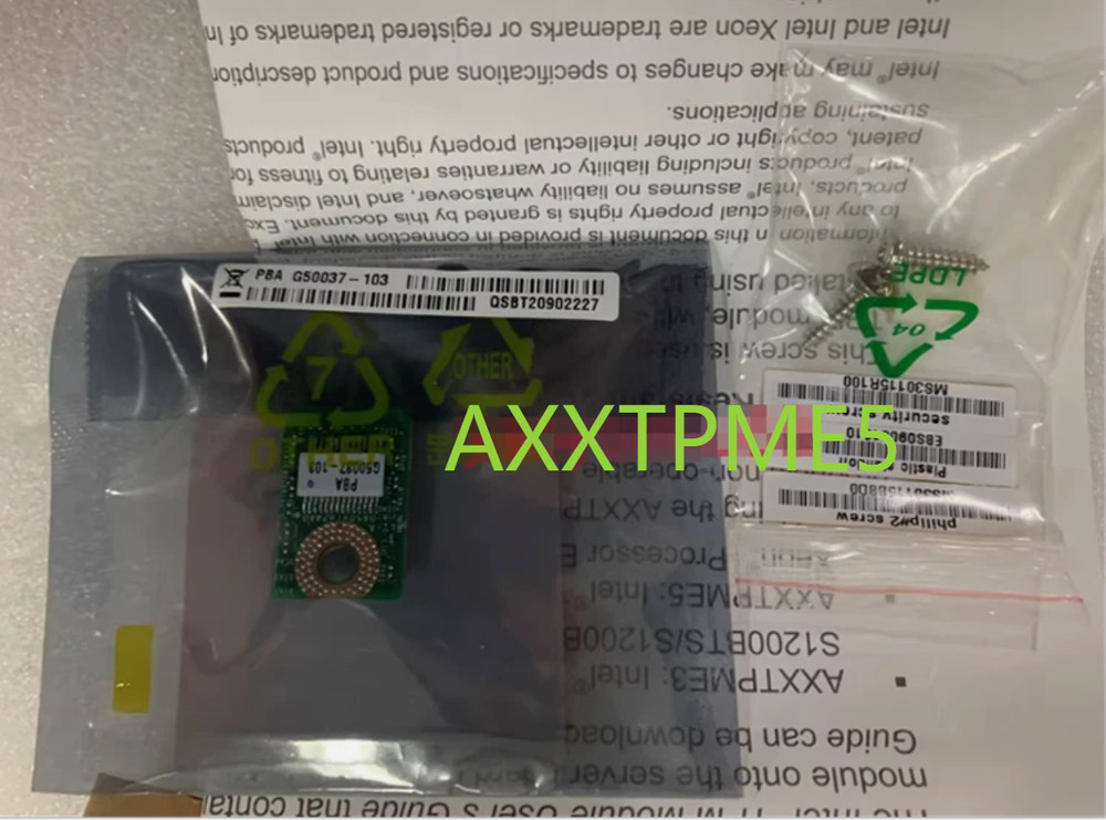 AXXTPME5 INTEL TPM1.2， security module *tlp