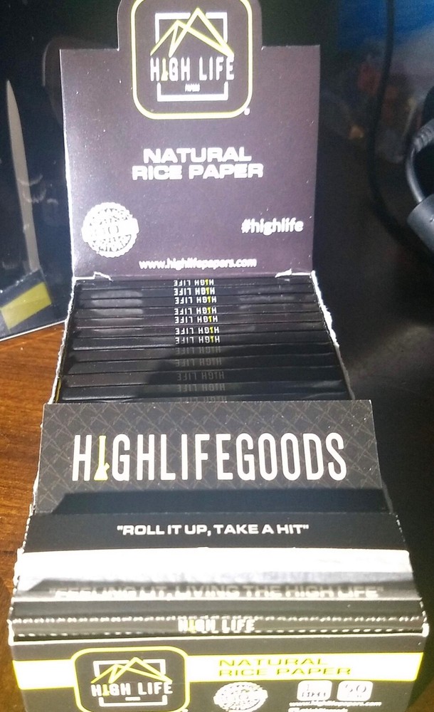 High Life Natural Rice 1 1/4 Rolling Papers 6 packs
