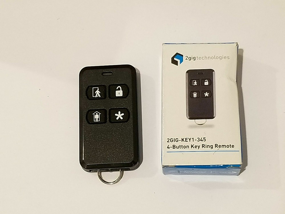 2GIG TECHNOLOGIES 4 BUTTON KEY RING REMOTE 2GIG-KEY1-345