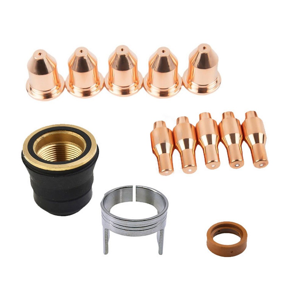 Titanium 45A Plasma Cutter Nozzle And Electrode Replacement Kit 13PCS