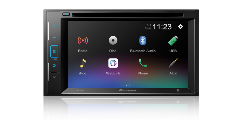 Pioneer AVH-240EX Bluetooth 6.2" DVD Player Android iPhone CD AM FM USB Aux 6-Ch