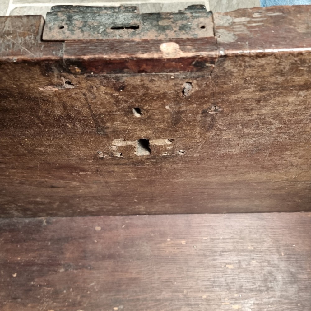 A 16th Century And Later Coffer.