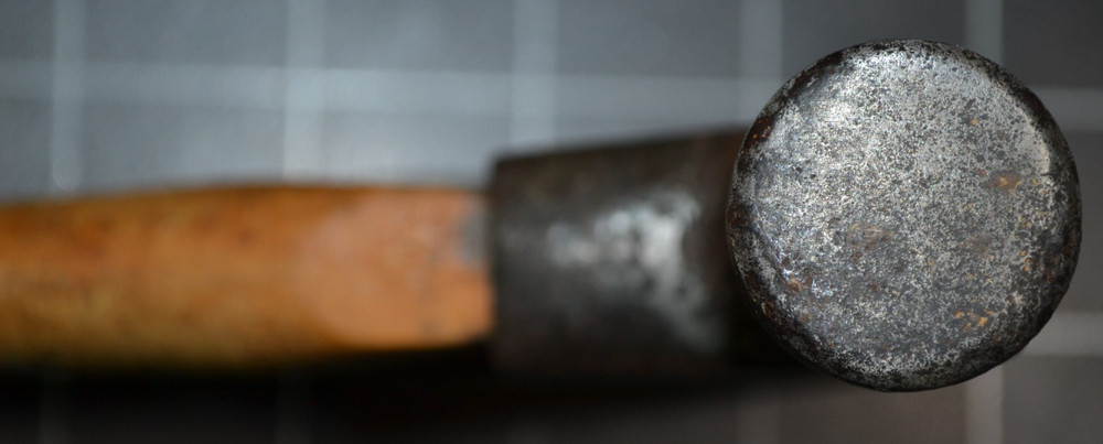 DOUBLE CLAW HAMMER - ALL ORIGINAL - PARTIAL LABEL ON HANDLE