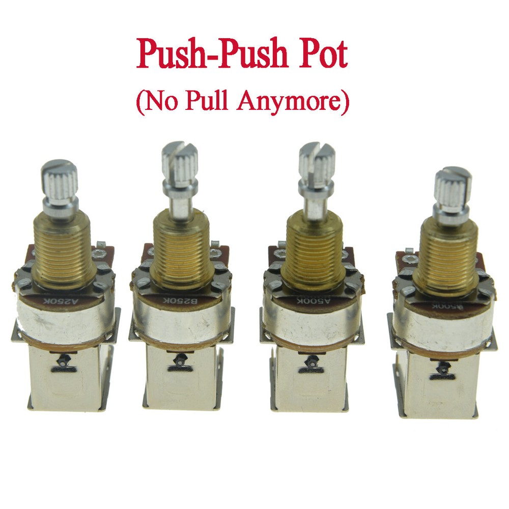 KAISH Bass Push-Push Pot(No Pull) Linear Taper B500K Potentiometer