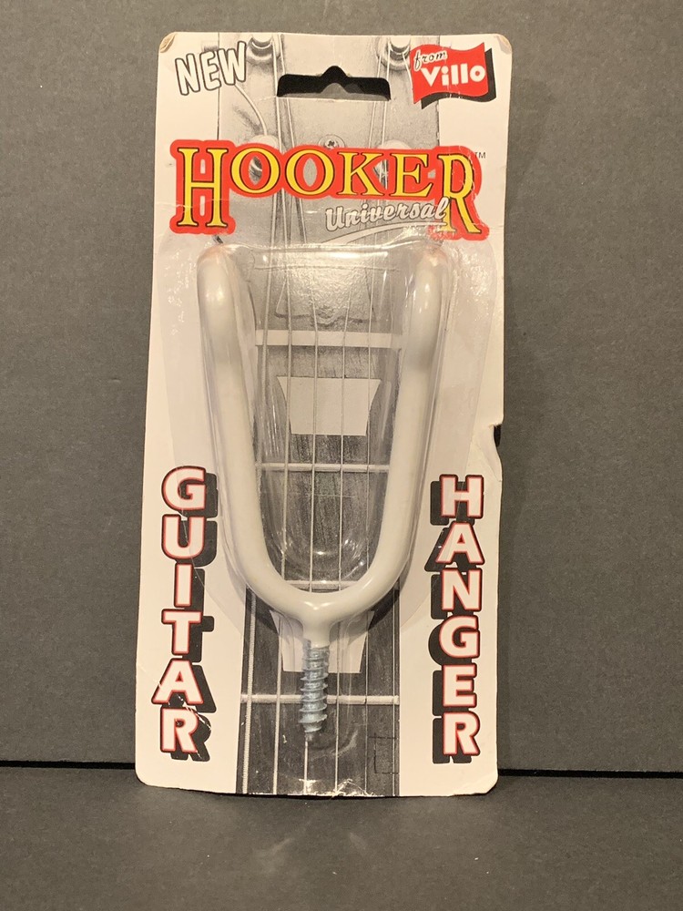 Vintage Villo Hooker Universal White Guitar Hanger