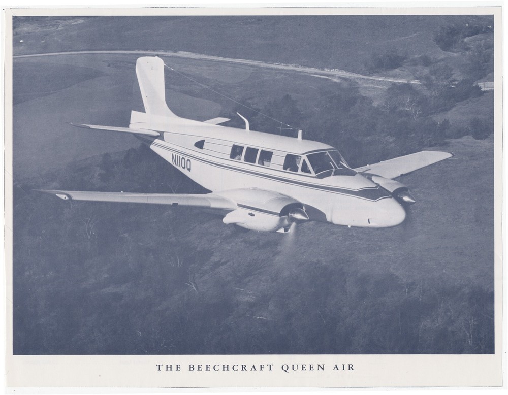 The Beechcraft Queen Air Model 65 Print With Specifications And Selling Points