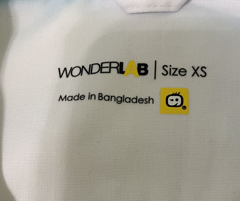 Wonder Lab White Lab Coat Style Size Xs Bc
