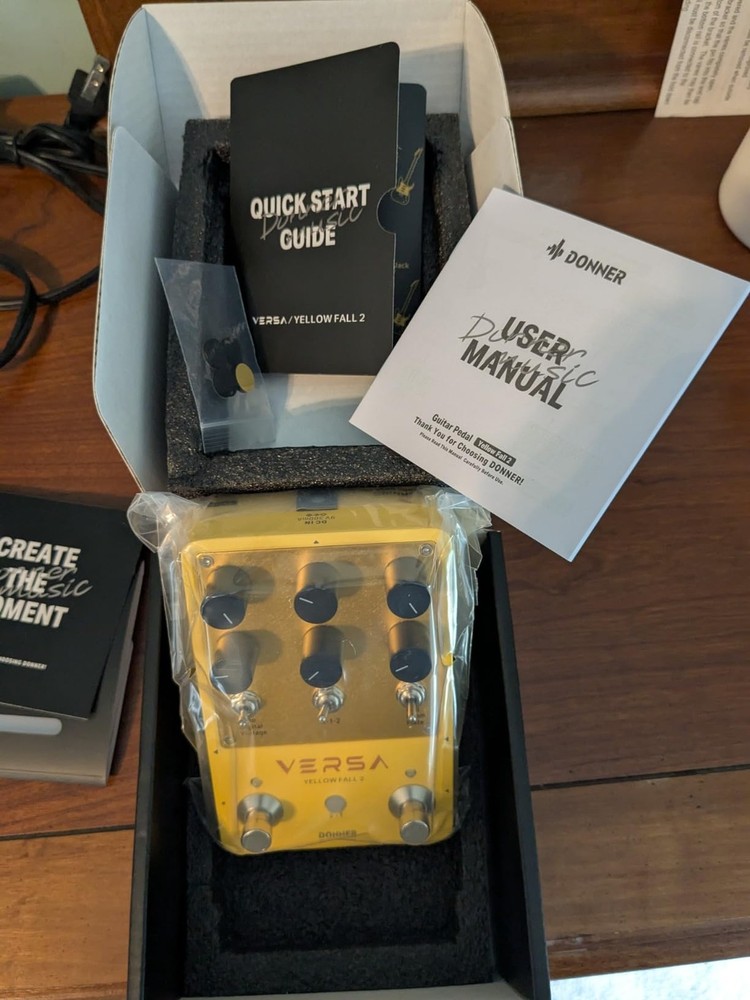 Donner Yellow Fall II Effect Pedal Delay & Reverb Combo Effect Echo Digital Mode