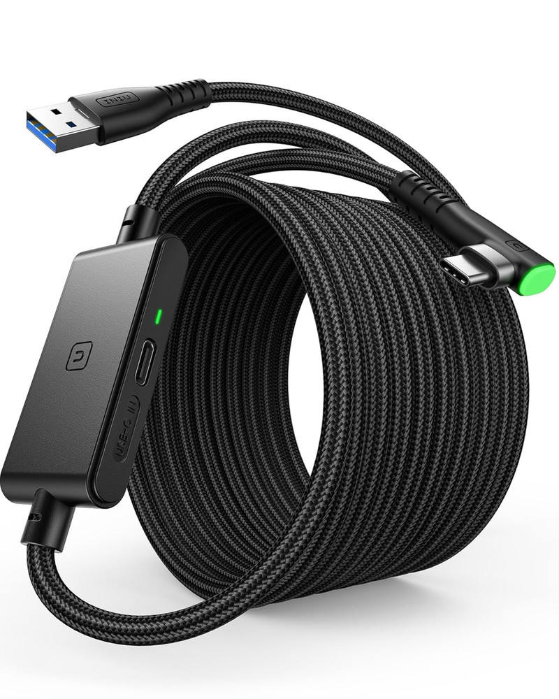 Link Cable with Charging [16Ft] for Meta Quest 3S Oculus Quest 3 Quest 2/Pro, Pi
