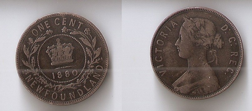 Canada  Newfoundland 1 cent 1880, round 0, even data