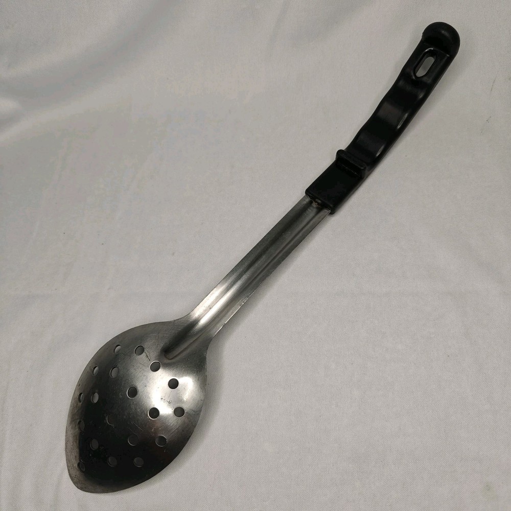 13" Commercial Restaurant Stainless Perforated Spoon w/Plastic Handle