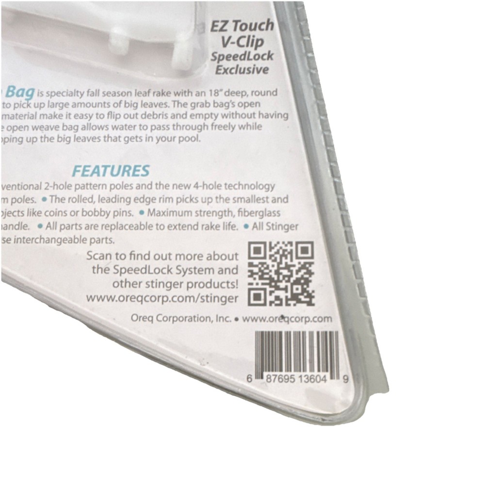 Stinger Leaf Rake Net SpeedLock System Super Light EZ Touch V-Clip