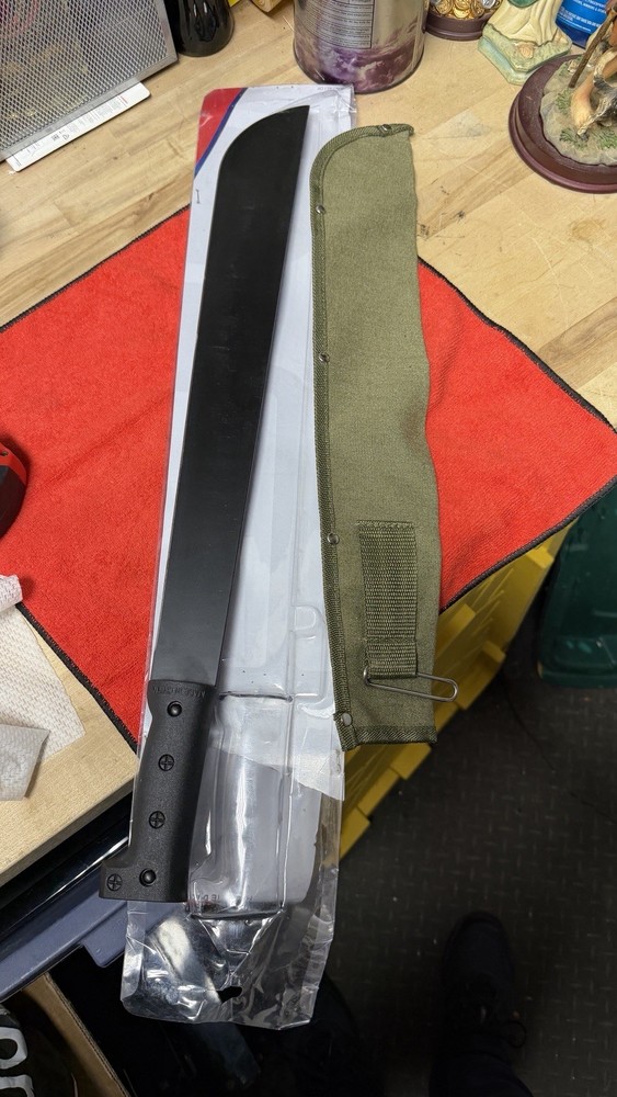 Coleman Machete with Sheath Fixed Blade Camping Tool New Open Box