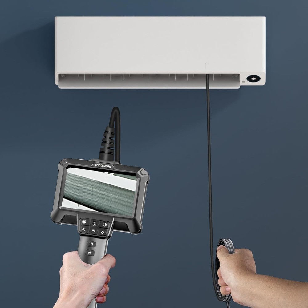4.3'' LCD Endoscope Camera - Manual Focus & 16.5ft Cable for Expert Inspections