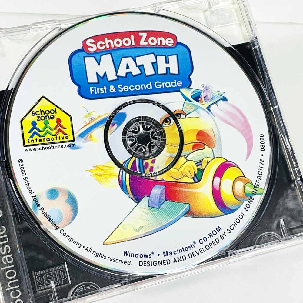 School Zone Math First & Second Grade PC CD-ROM for Windows and Macintosh
