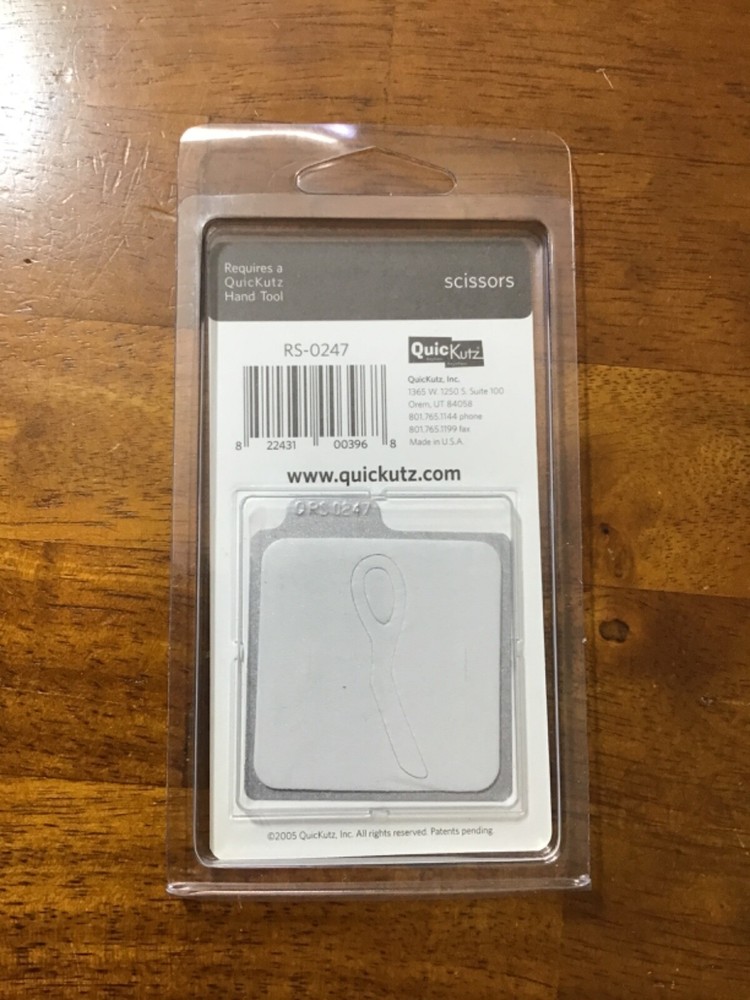 QUICKUTZ SCISSORS 2x2 Die RS-0247…New